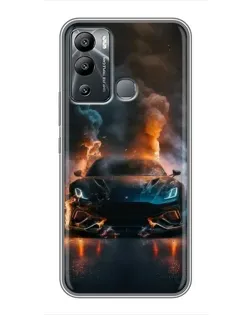 Чохол для Infinix Hot 12i з картинкою «Lamborghini димна естетика» Чохол для Infinix Hot 12i з картинкою «Lamborghini димна естетика»