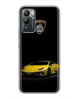 Чохол для Infinix Hot 12i з картинкою «Lamborghini жовтий акцент» Чохол для Infinix Hot 12i з картинкою «Lamborghini жовтий акцент»