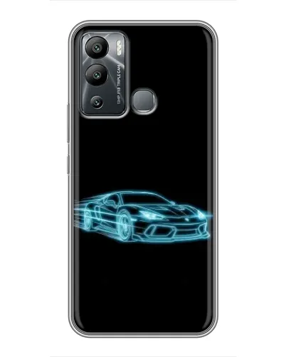 Чехол для Infinix Hot 12i с картинкой «Неоновый контур Lamborghini» Чехол для Infinix Hot 12i с картинкой «Неоновый контур Lamborghini»