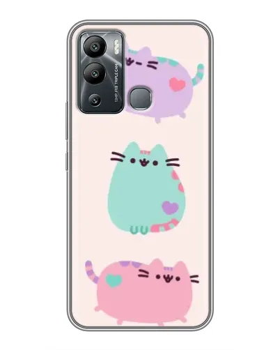 Чехол для Infinix Hot 12i с картинкой «Pusheen трио» Чехол для Infinix Hot 12i с картинкой «Pusheen трио»