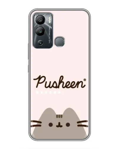 Чехол для Infinix Hot 12i с картинкой «Pusheen логотип» Чехол для Infinix Hot 12i с картинкой «Pusheen логотип»