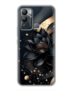 Чехол для Infinix Hot 12i с картинкой «Черный лотос»