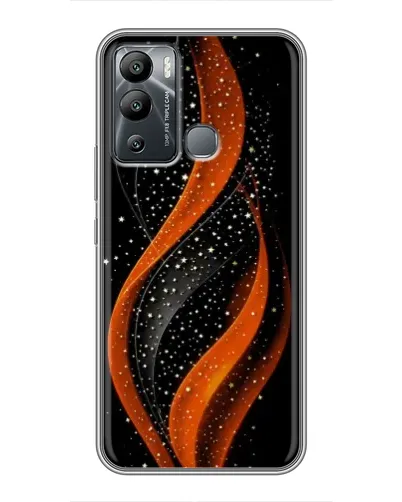Чехол для Infinix Hot 12i с картинкой «Огненная звездная волна»