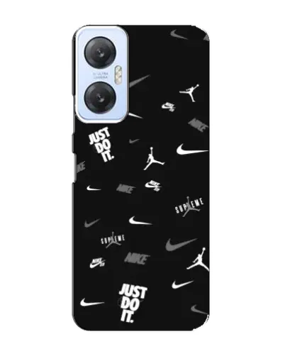 Чехол для Infinix Hot 20 (5G) с картинкой «Nike Black Pattern» Чехол для Infinix Hot 20 (5G) с картинкой «Nike Black Pattern»