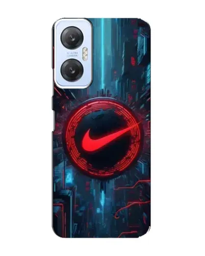 Чехол для Infinix Hot 20 (5G) с картинкой «Техногенный стиль Nike»