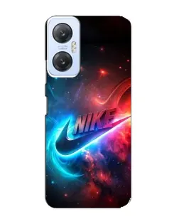 Чехол для Infinix Hot 20 (5G) с картинкой «Огненный логотип Nike»