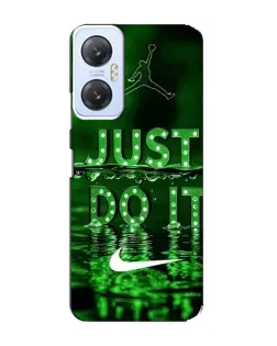 Чехол для Infinix Hot 20 (5G) с картинкой «Зеленый неоновый Nike»