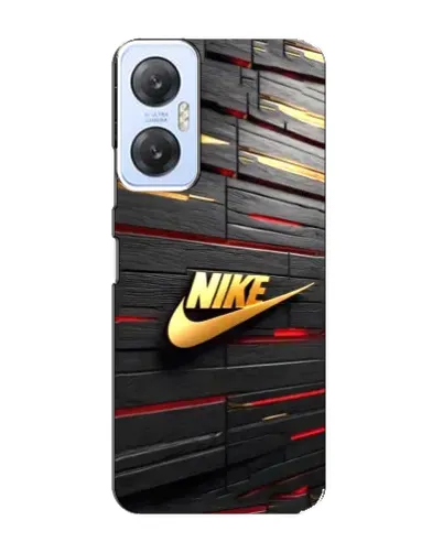 Чехол для Infinix Hot 20 (5G) с картинкой «Золотой Nike на металле»