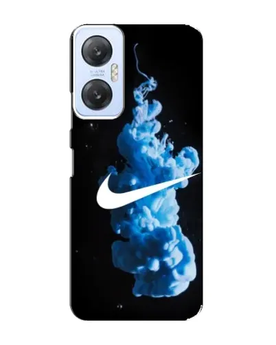 Чехол для Infinix Hot 20 (5G) с картинкой «Nike и синий дым»