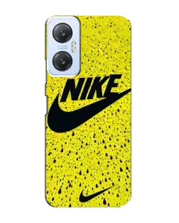 Чехол для Infinix Hot 20 (5G) с картинкой «Желтый текстурный Nike»