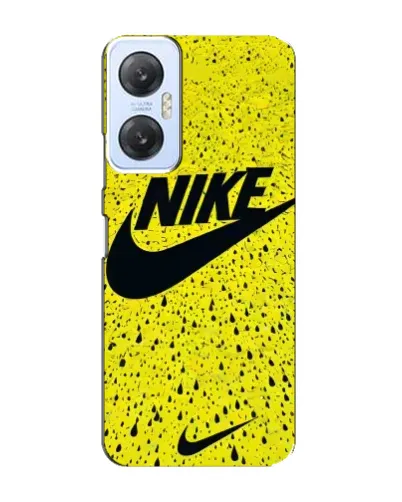 Чехол для Infinix Hot 20 (5G) с картинкой «Желтый текстурный Nike»