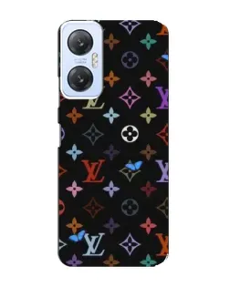 Чехол для Infinix Hot 20 (5G) с картинкой «Цветная монограмма LV»