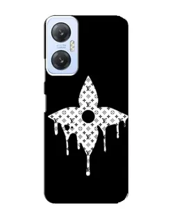 Чехол для Infinix Hot 20 (5G) с картинкой «Цветочная монограмма»