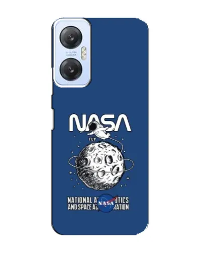 Чехол для Infinix Hot 20 (5G) с картинкой «NASA — лунная миссия»