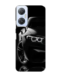 Чехол для Infinix Hot 20 (5G) с картинкой «Черная BMW — профиль»