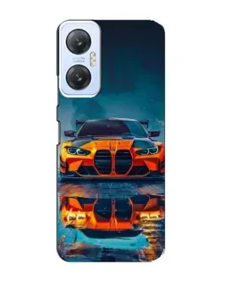 Чехол для Infinix Hot 20 (5G) с картинкой «BMW — золотая эмблема»