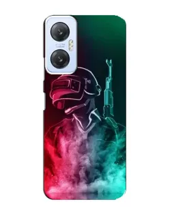 Чехол для Infinix Hot 20 (5G) с картинкой «PUBG — огненный воин»