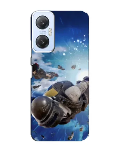 Чехол для Infinix Hot 20 (5G) с картинкой «Десант PUBG — прыжок»