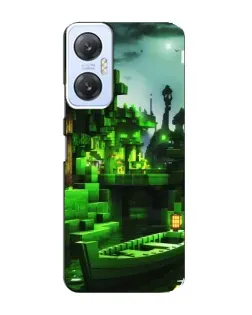 Чехол для Infinix Hot 20 (5G) с картинкой «Minecraft лесной пейзаж»