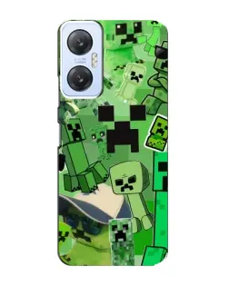 Чехол для Infinix Hot 20 (5G) с картинкой «Криперы Minecraft»