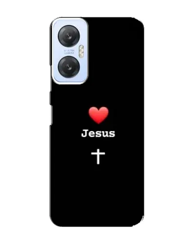Чехол для Infinix Hot 20 (5G) с картинкой «Сердце - Jesus»