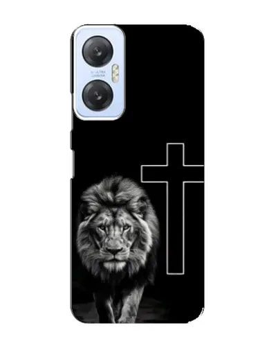 Чехол для Infinix Hot 20 (5G) с картинкой «Лев и Крест»