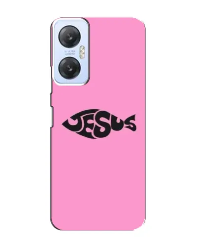 Чехол для Infinix Hot 20 (5G) с картинкой «Розовый символ  Jesus»