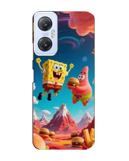 Чехол для Infinix Hot 20 (5G) с картинкой «Космический фастфуд»