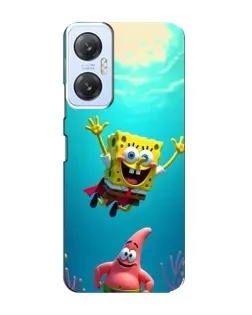 Чехол для Infinix Hot 20 (5G) с картинкой «Спанч Боб под водой»
