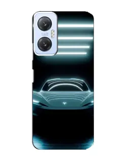 Чехол для Infinix Hot 20 (5G) с картинкой «Tesla в неоне» Чехол для Infinix Hot 20 (5G) с картинкой «Tesla в неоне»