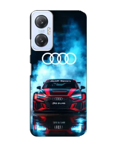 Чехол для Infinix Hot 20 (5G) с картинкой «Audi Sport — неон»