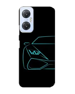 Чехол для Infinix Hot 20 (5G) с картинкой «Голубой силуэт Lamborghini» Чехол для Infinix Hot 20 (5G) с картинкой «Голубой силуэт Lamborghini»