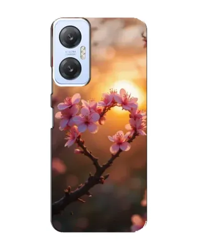 Чехол для Infinix Hot 20 (5G) с картинкой «Розовый цвет сердце на фоне заката» Чехол для Infinix Hot 20 (5G) с картинкой «Розовый цвет сердце на фоне заката»