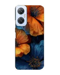 Чехол для Infinix Hot 20 (5G) с картинкой «Яркая сине-оранжевая флора» Чехол для Infinix Hot 20 (5G) с картинкой «Яркая сине-оранжевая флора»