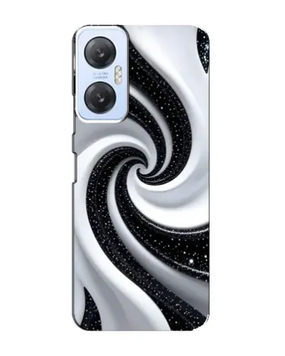 Чехол для Infinix Hot 20 (5G) с картинкой «Черно-белая спираль» Чехол для Infinix Hot 20 (5G) с картинкой «Черно-белая спираль»