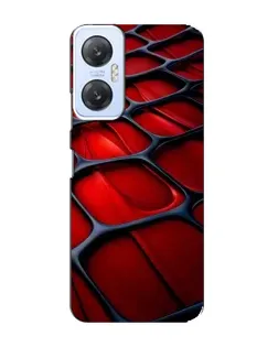 Чехол для Infinix Hot 20 (5G) с картинкой «Красная глянцевая сетка»