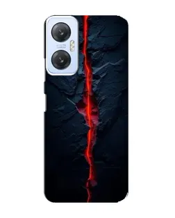 Чехол для Infinix Hot 20 (5G) с картинкой «Kрасная лавовая трещина»