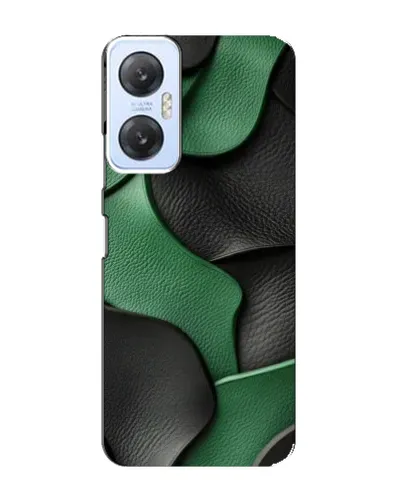 Чехол для Infinix Hot 20 (5G) с картинкой «Зеленые кожаные волны» Чехол для Infinix Hot 20 (5G) с картинкой «Зеленые кожаные волны»