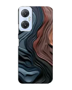 Чехол для Infinix Hot 20 (5G) с картинкой «Цветные волны каньона»