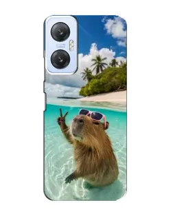 Чехол для Infinix Hot 20 (5G) с картинкой «Капибара на море» Чехол для Infinix Hot 20 (5G) с картинкой «Капибара на море»