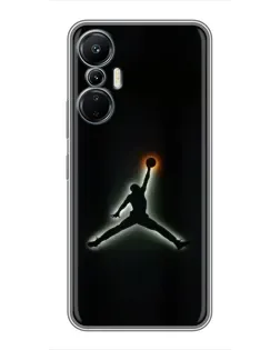 Чехол для Infinix Hot 20 (4G) с картинкой «Jordan Gradient Logo»