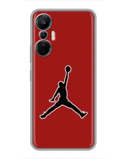 Чехол для Infinix Hot 20 (4G) с картинкой «Jordan Red Back» Чехол для Infinix Hot 20 (4G) с картинкой «Jordan Red Back»