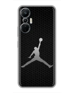 Чехол для Infinix Hot 20 (4G) с картинкой «Jordan Dark Carbon» Чехол для Infinix Hot 20 (4G) с картинкой «Jordan Dark Carbon»