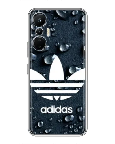 Чехол для Infinix Hot 20 (4G) с картинкой «Adidas Trefoil Blue»