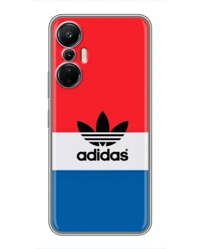 Чехол для Infinix Hot 20 (4G) с картинкой «Ретро блоки Adidas»