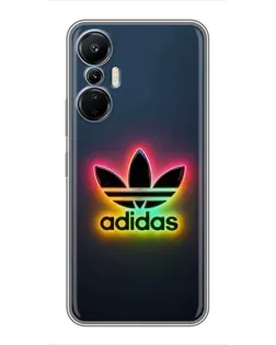 Чехол для Infinix Hot 20 (4G) с картинкой «Неоновый Adidas»