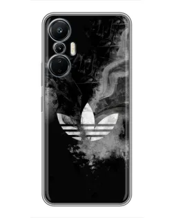 Чехол для Infinix Hot 20 (4G) с картинкой «Абстрактный дым Adidas»