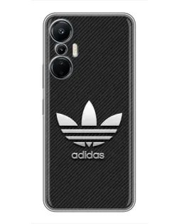 Чехол для Infinix Hot 20 (4G) с картинкой «Adidas Карбоновая текстура»