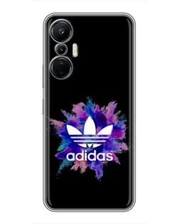 Чехол для Infinix Hot 20 (4G) с картинкой «Взрыв красок Adidas»