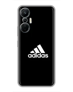 Чехол для Infinix Hot 20 (4G) с картинкой «Черная классика Adidas»